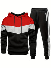 Men's Long Sleeve Hooded All Season Sweatsuit