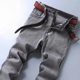 Men's Stretch Regular Fit Jeans Business Casual Denim