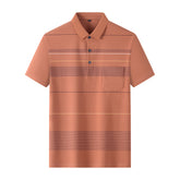 Men's Business Shirt Full-Cotton Luxury Short-Sleeved T-shirt - Acapparelstore