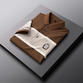 Short-Sleeved Shirt Thin Middle-Aged Business Led Embroidery Shirt - Acapparelstore