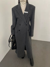 Retro Temperament Waist Controlled Hourglass Woolen Coat