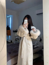 Women'Women's Winter Lady Mid-Length Waist-Tight Woolen Coat