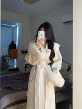 Women'Women's Winter Lady Mid-Length Waist-Tight Woolen Coat