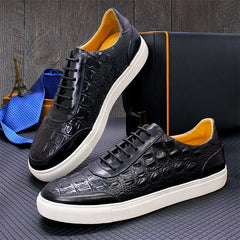 Luxury purple casual leather shoes men's cowhand shoes