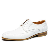 Dress Derby Shoes Luxury Genuine Leather Summer ShoesItalian Men's Dress Derby Shoes Luxury Genuine Leather Summer Shoes