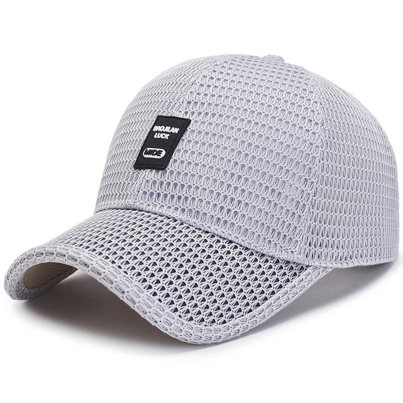 Top Level Summer Baseball Hat Women Men Breathable Mesh Trucker Cap - Acapparelstore