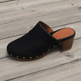 Women's Summer Slippers Fashion Sandals Rivet Style Low-heel Shoes - Acapparelstore