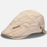 Berets Cotton British Vintage Flat Caps Solid Gray Black CapsMan's Berets Cotton British Vintage Flat Caps Solid Gray Black Caps