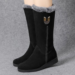 Warm Chelsea High Fur Boots Women Winter ShoesWarm Chelsea High Fur Boots Women Winter Shoes