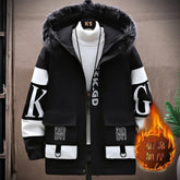 Fashion Trend Printed Large Size JacketMen's Autumn, Winter New Fashion Trend Printed Large Size Jacket