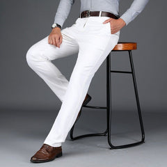 British Style Men High-Quality Casual Dress Pant Men Design Slim Trousers - Acapparelstore
