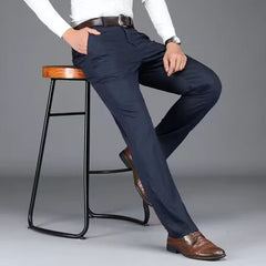 British Style Men High-Quality Casual Dress Pant Men Design Slim Trousers - Acapparelstore