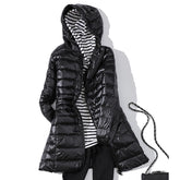 Women's Puffer Jackets Ultralight Duck Down Jacket Solid Pattern - Acapparelstore