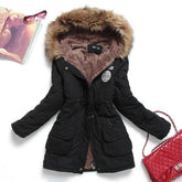 Spring Autumn Winter Women's Jacket Thick Warm Hooded Coat - Acapparelstore