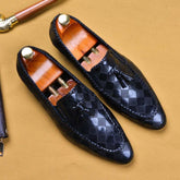 Formal Men's Shoes Genuine Leather Tassel Loafers Dress Shoes - Acapparelstore