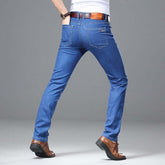 Spring Autumn Men's Business Jeans Brand Heavyweight Denim - Acapparelstore