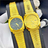 Men Women 18k Gold Quartz Watches No Fading Electroplating Watch - Acapparelstore
