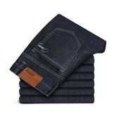 Spring Autumn Men's Business Jeans Brand Heavyweight Denim - Acapparelstore