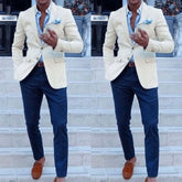 Men's Custom-Made Suit Tuxedos Wedding Suits 2 Pieces Blazers Suits - Acapparelstore