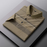 Men's Business Shirt Full-Cotton Luxury Short-Sleeved T-shirt - Acapparelstore