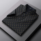 Men's Short-Sleeved Shirt Non-Iron Ice-Sensation Middle-Aged Plaid Shirt - Acapparelstore