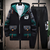 Men Tracksuit Casual Sports Suit Spring Fashion Two Pieces Sportswear - Acapparelstore