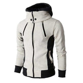 Men's Autumn Winter Coat Casual Fleece Bomber Jacket Scarf Collar - Acapparelstore