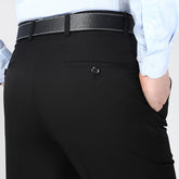 Men's Business Pant Casual Wrinkle-Resistant Pleated Wedding Pants - Acapparelstore