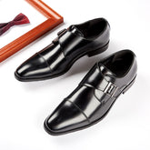 Handmade Men Formal Leather Shoe Leather Business Wedding Dress Shoes - Acapparelstore