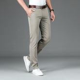 Autumn Men's Lyocell Business Suit Pants Casual Straight Trousers - Acapparelstore