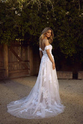 Elegant Wedding Dress Lace BeachElegant Wedding Dress Lace Beach Off Shoulder Wedding Dress