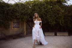Elegant Wedding Dress Lace BeachElegant Wedding Dress Lace Beach Off Shoulder Wedding Dress