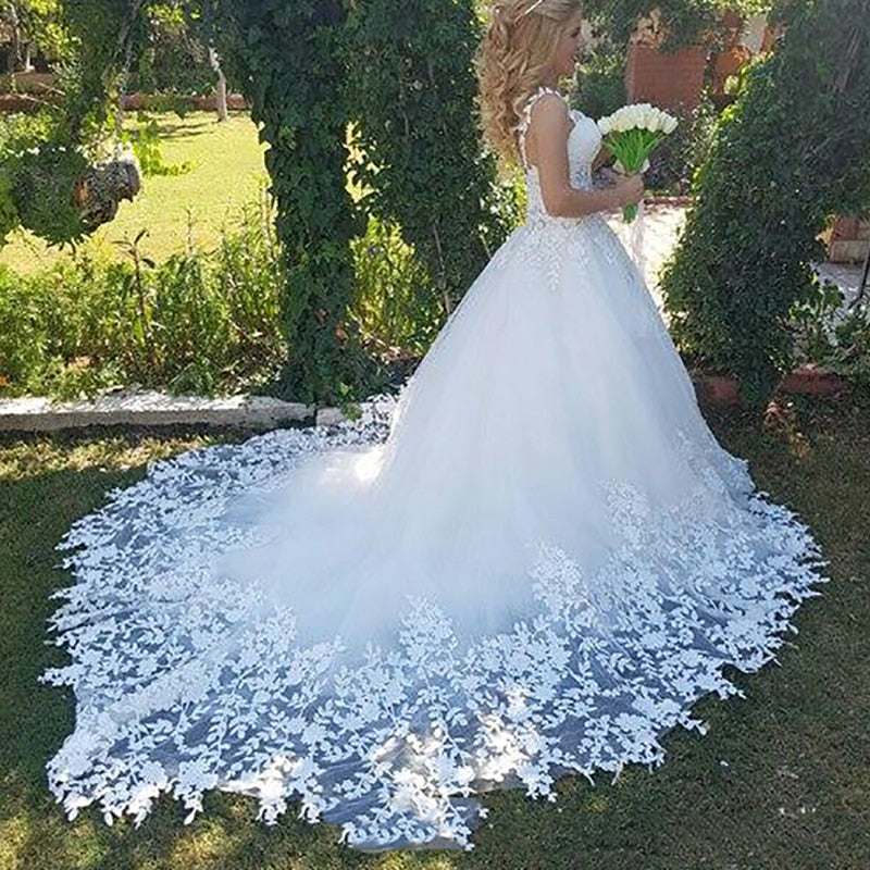 Elegant Robe de soiree Lace Wedding Dress Sweetheart Ball GownsElegant Robe de soiree Lace Wedding Dress Sweetheart Ball Gowns