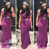 Beautiful Purple Mermaid Bridesmaid Dresses - Acapparelstore