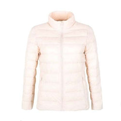Jacket Stand Collar Warm OutwearNew Matte Woman's Ultra Light Duck Down Jacket Stand Collar Warm Outwe