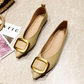 Spring Autumn Shoes Women's Flats Pointed Toe Slip-On Single Shoes - Acapparelstore