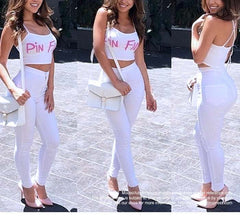 Women`s High Waist Jean White Basic Fashion Stretch Skinny Pants - Acapparelstore