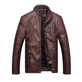 Men's Leather Suede Jacket Fashion Autumn Motorcycle PU Leather Coats - Acapparelstore