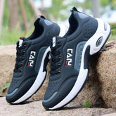 Men's Running Shoes Air Cushion Sneakers Breathable Outdoor Walking Shoes - Acapparelstore