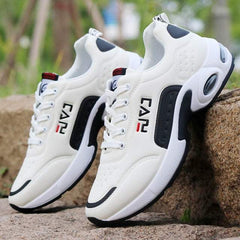 Men's Running Shoes Air Cushion Sneakers Breathable Outdoor Walking Shoes - Acapparelstore