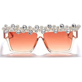 Oversized Square Diamond Sunglasses Women Luxury Brand Fashion Sunglasses - Acapparelstore