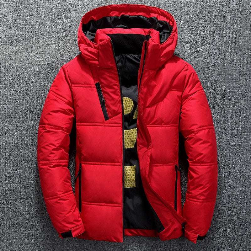 Men's Autumn Winter Jackets Stand Collar Puffer Thick Hat Coats - Acapparelstore