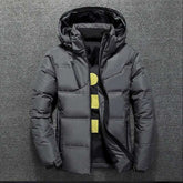 Men's Autumn Winter Jackets Stand Collar Puffer Thick Hat Coats - Acapparelstore
