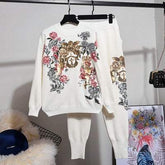 Women's Elegant Autumn Winter Harem Tops Pants Loose Outfit - Acapparelstore