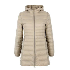 Long Jacket Soft Warm WindbreakerSpring Matte Ultra Light Down Women's Long Jacket Soft Warm Windbreake