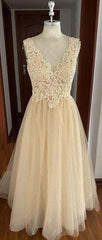 A Line Beach Wedding Dresses Summer Boho Bride Dress with Detachable Train - Acapparelstore
