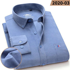 100% Corduroy Cotton Shirt Casual Long Sleeve Business Dress ShirtsMen's 100% Corduroy Cotton Shirt Casual Long Sleeve Business Dress Shi