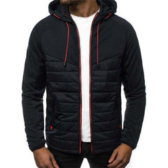 Men's Hoody Jacket Cotton Blend Waterproof Casual Warm Overcoat - Acapparelstore