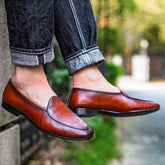 High-Quality Shoes Men's Genuine Leather Slip No Casual Shoes - Acapparelstore