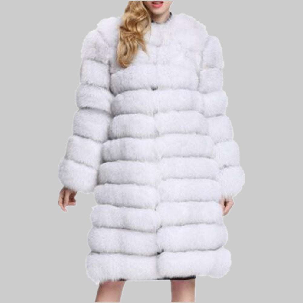 Luxury Super Long Women's Faux Fur Coat Thick Winter Outwear - Acapparelstore